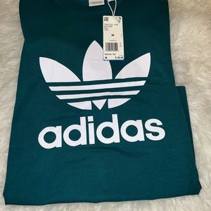 Emerald green adidas legging set